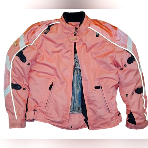 Cortech Women's LRX Pink Tourmaster Trinity Padded Motorcycle Jacket XS - Picture 1 of 16